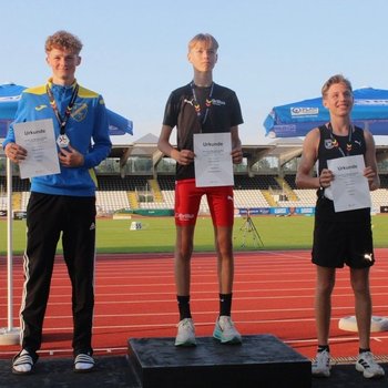 Peer Ole Michel (TuS Framersheim) wurde Vizemeister über 3000 Meter in der M15 (Foto: privat).