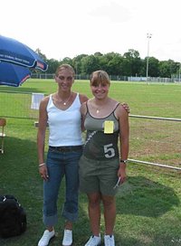 Julia Franz mit Esther Möller in Ulm (Foto: privat)